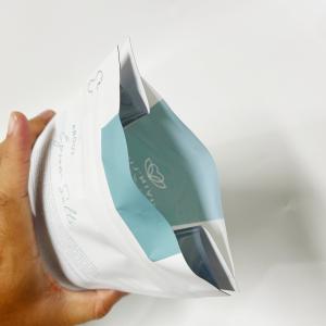 Quality Custom 1kg Mylar Flat Bottom Bag Stand Up Zipper Pouches Reusable For Powder Packaging for sale
