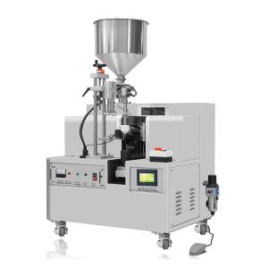 Semi Auto Ultrasonic Plastic Tube Sealing Machine Cosmetic Emulsion Laminated