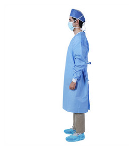 Buy CE Certificated Disposable Protective Gowns Breathable 35 - 60gsm Weight at wholesale prices