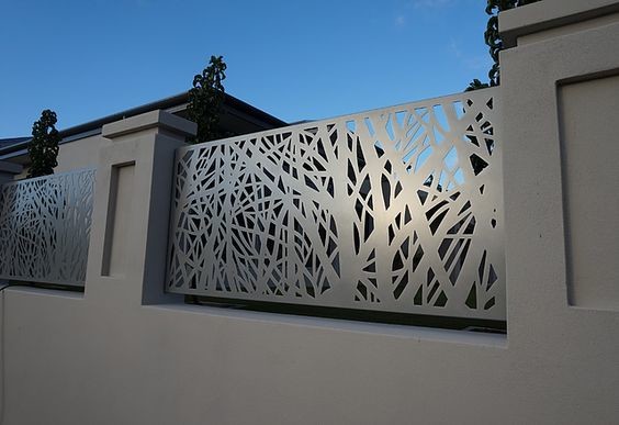 Powder coating steel cut partition or aluminum screen panel for metal screen fence or facade