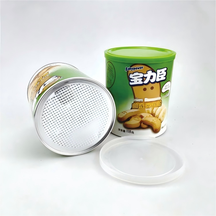 Customized environmentally friendly tear-off easy-open cylindrical kraft paper