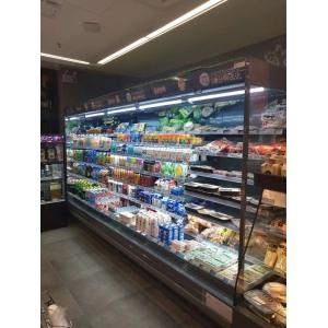 3.75M Long Open Display Fridge , Commercial Deli Display Fridge With EBM Fan