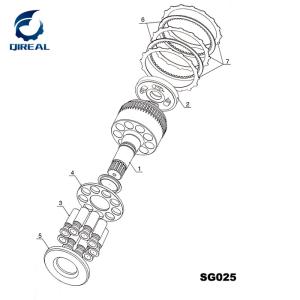 SG08 SG04 SG025 Excavator Hydraulic Swing Motor Parts