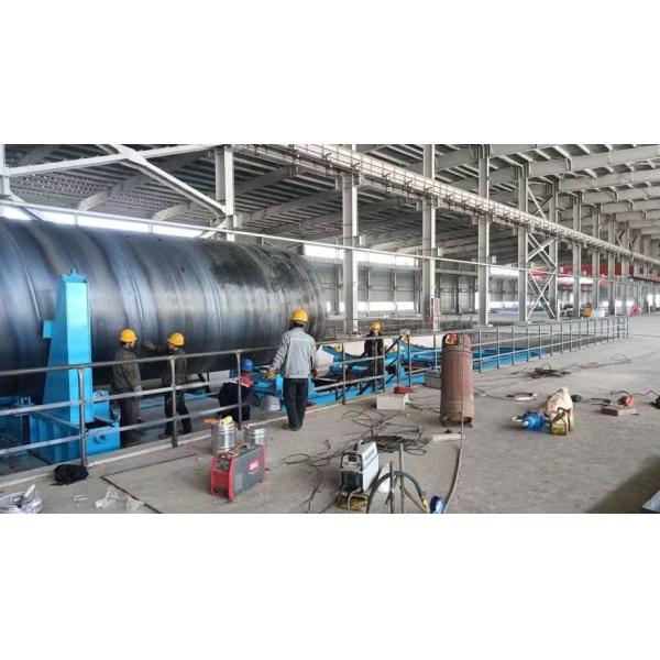 Front Swing Spiral Welded Pipe Mill Q235 Q355 X60 X70 X80 Spiral Tube Forming Machine