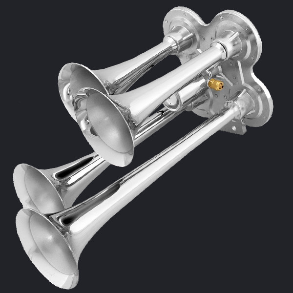 Buy Four Trumpet Chrome Air Horn (HS-1022N) at wholesale prices