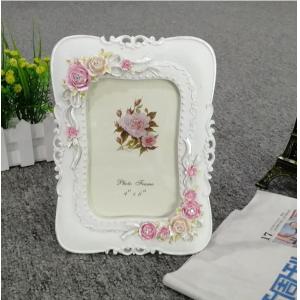 Rose Flowers Polyresin Standing 6inch Picture Photo Frame