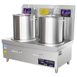Electromagnetic High Back Soup Stove Restaurant Cooking Range Commercial