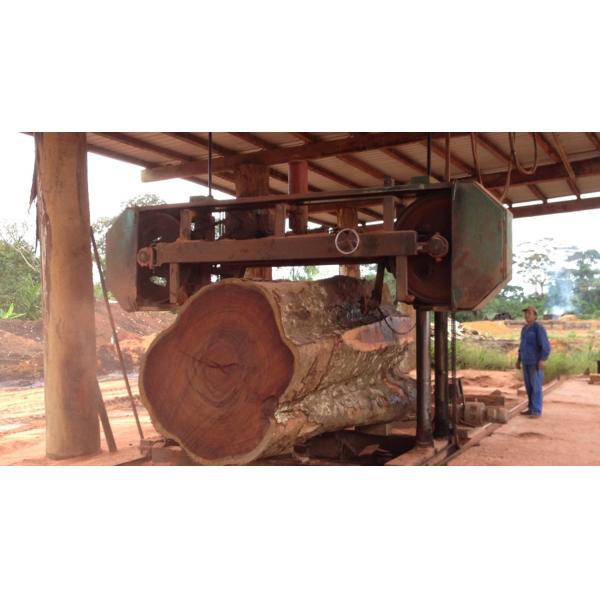 80HP Diesel Large Bandsaw Mill 2500mm Automatic Saw Mill Machine