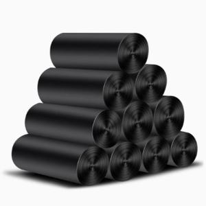 Custom Design Disposable Biodegradable Black Trash Bags High-Capacity Household