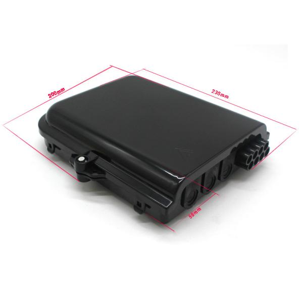 Buy Dual Chamber Drop Cable Distribution 1x8 Fiber Closure Box IP65 FTTA FTTH at wholesale prices