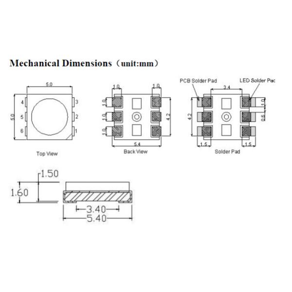 WS2822S Parallel signal build in IC led chip