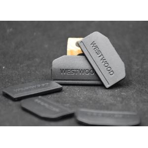 SGS Irregular Embossed Plastic Zipper Puller Clothing Patches