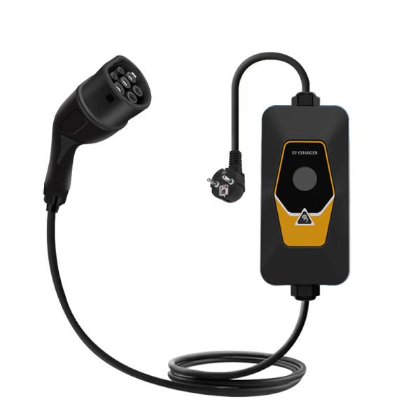 Buy 16A 3.5KW Smart Portable Ev Charger Type 1 / Type 2  / GBT Portable Ev Charger for Electric Car With 5 Ev Charger Plug at wholesale prices