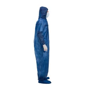 Waterproof Disposable Protective Coverall 50gsm For Laboratorial