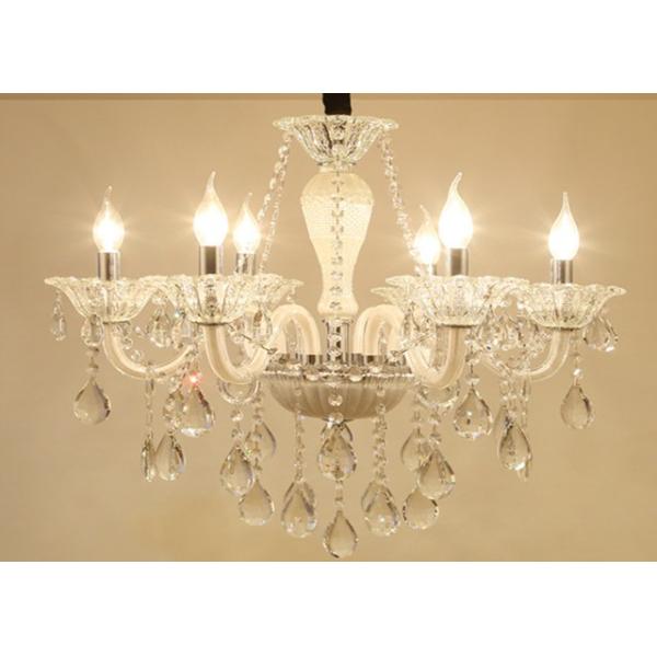 Buy 360 Degree Beam Angle 950*900mm Indoor E14 Screw Crystal Candle Chandelier at wholesale prices