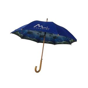 Double Layers Promotional Golf Umbrellas Automatic Heat Transfer Paper Printing
