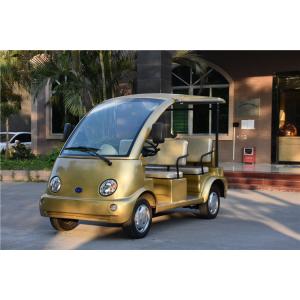 Battery Operated 4 Passenger Electric Shuttle Bus 48V DC Motor For Real Estate