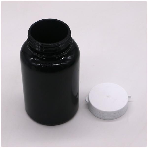 Customize Color PET 250ml Round Plastic Bottle for Medicine Capsule Container