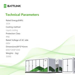 3.35MW-6.7MWH Ess Energy Storage System Large Capacity Container Energy Storage