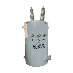 12.4kv 240v 50kva Oil Immersed Distribution Transformer Single Phase Pole