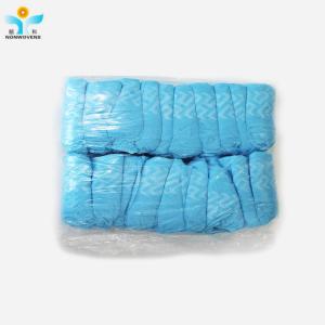30gsm Non Slip Foot Covers Plastic Blue Non Woven Polypropylene Shoe Covers