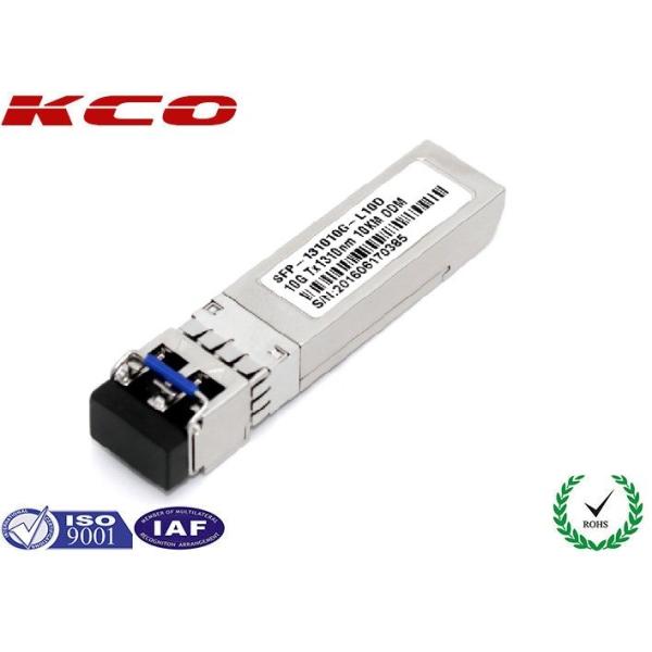 Buy 10Gbps SFP Fiber Optic Transceiver 1310nm With SM LC Duplex Port at wholesale prices