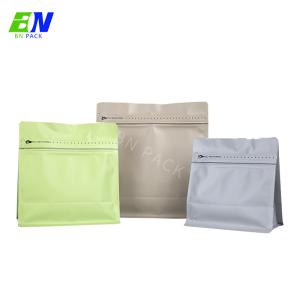 Custom Logo Matt Flat Bottom Pouch With Zipper Gravure Printing