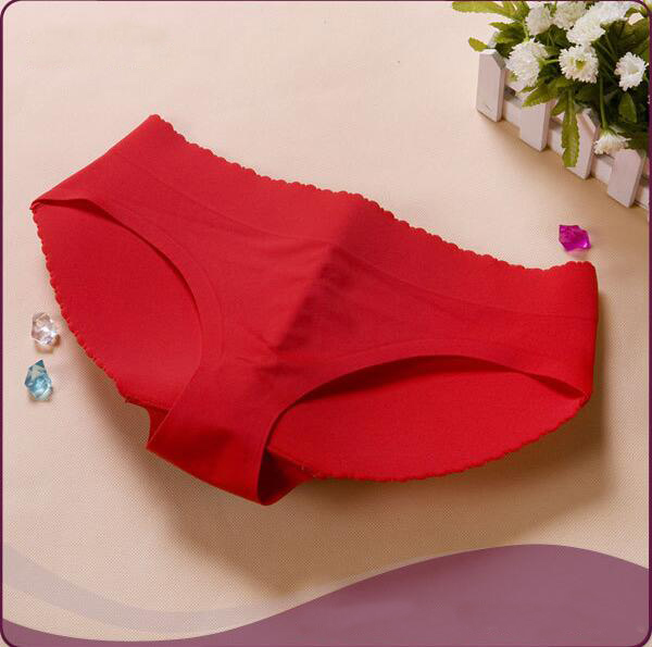 Low waist sexy silicone padded knickers butt lifting panties