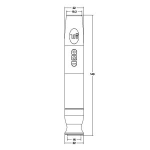 Customized Wireless Permanent Makeup Pen Gold Color With LCD Screen