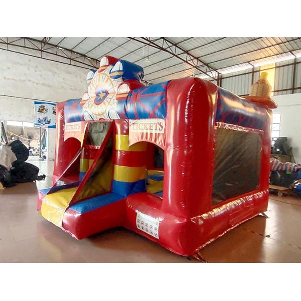 1000D Outdoor Bounce House Ferris Wheel Tickets Inflatable Bouncer Castle With