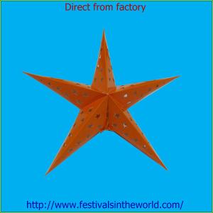 Quality light christmas paper collapsible star lantern wholesale for sale