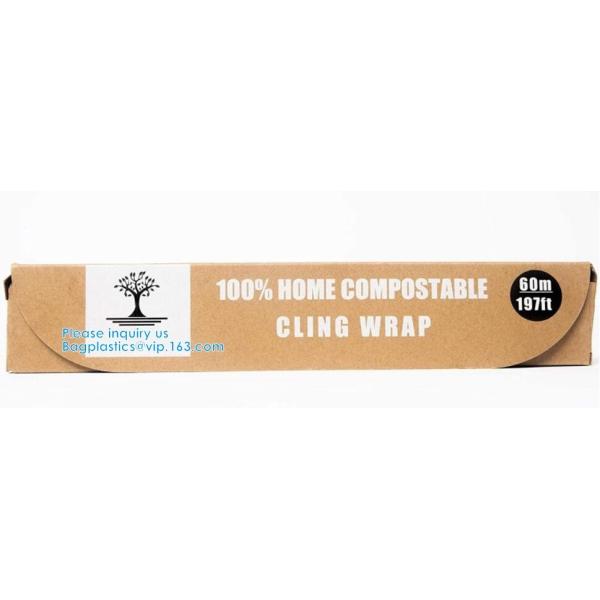 Compostable Biodegradable Corn PLA Foil Roll Wrap Film, PVC Cling Film, Fresh Food Wrap Cover, Food Wrap PE Cling Film