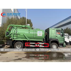 China Howo 4x2 160HP 8cbm Vacuum Sewage Suction Truck on sale