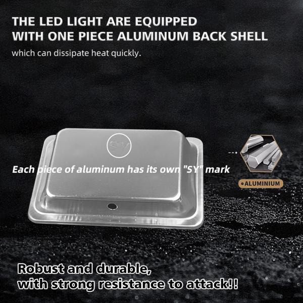 YAYE CG125 LED Headlight 12 Chip DC12V White Blue DRL Motorcycle Light