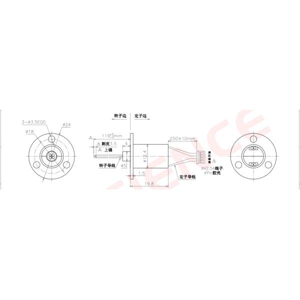 4 Circuits 5A Capsule Slip Ring Manufacturers With Precious Metal Contact Material