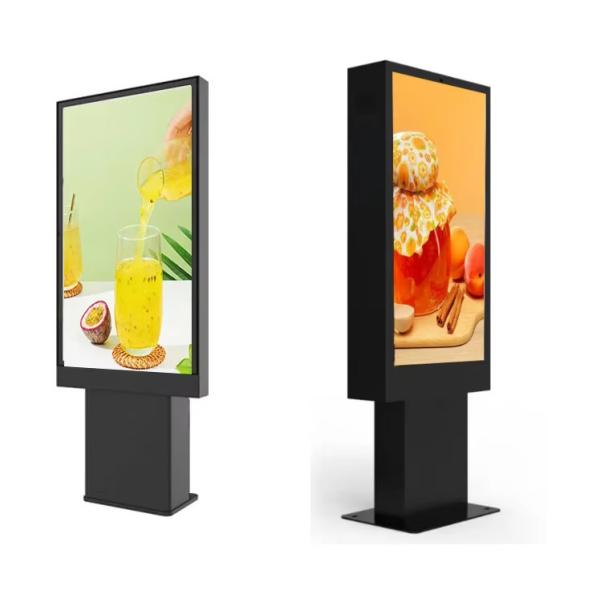Android Vertical Dual Restaurants Menu Board LCD Screen Digital Signage Outdoor