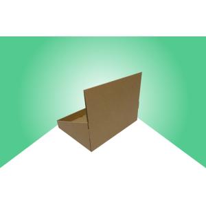 Brown Natural Kraft Cardboard Counter Display , Selling Electronics Table