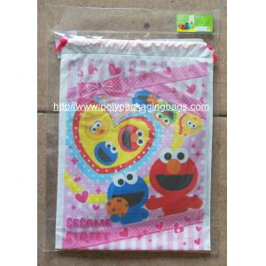 HDPE Plastic Drawstring Backpack/New Plastic Security Drawstring Pouch household