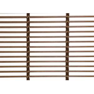 Rose Golden Flexible Cable Wire Stainless Steel Architectural Mesh For Facade