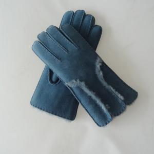 High quality Shearling Sheepskin Gloves sheepskin ladies leather gloves