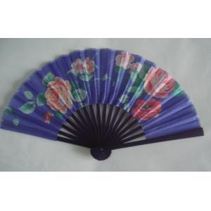 dyed bamboo hand fan with paper or fabric , perfect for decoration , wedding or