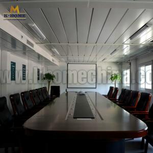 Furnished 40ft Container Site Office Cabins Rock Wool Sandwich Panel