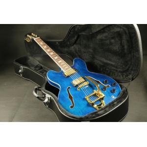 Quality High Quality blue quilted maple top fretboard binding 6string hollow body 335 345 325 hollow guitar Guitar for sale