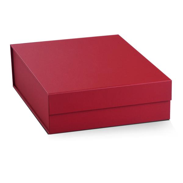 Buy Folding Red Cardboard Rigid Gift Box Handmake CMYK/PMS Printing at wholesale prices
