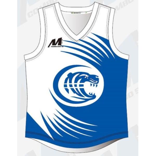 Buy Custom Sleeveless Personalised Afl Guernsey , BSCI 300gsm Mens Tank Singlets at wholesale prices