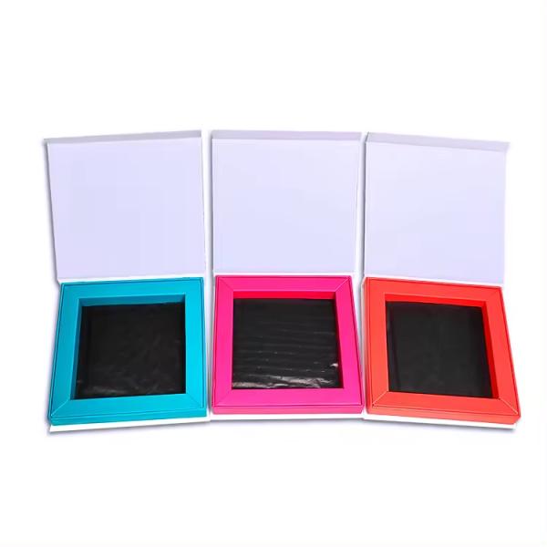 Paperboard Liner Type Macaron Gift Box Packaging Custom Magnetic Closure Square