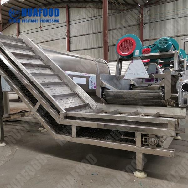 Buy Cleaning Vegetable And Fruit Washing Machine Processing Line High Efficiency at wholesale prices