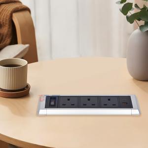 Desktop Multifunctional Power Sockets with 3AC Electric Embedded socket USB A