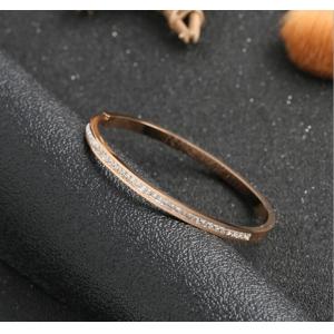 Stainless Steel Bracelet Fashion Jewelry Gift , diamonds stainless steel