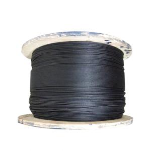 Quality Blackened Galvanized Steel Wire Rope 7x7 and 7x19 Construction with 1/4&quot; Diameter for Stage and Movies for sale